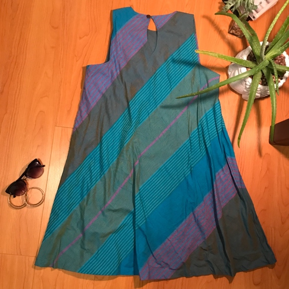 Colourful Handmade Tunic Swing Dress - Picture 2 of 4